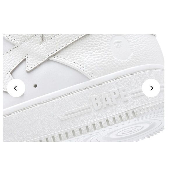 BAPE STA™‎ #9 MENS SHOES IVORY/WHITE SIZE 8.5 NEW WITHOUT BOX main image 9